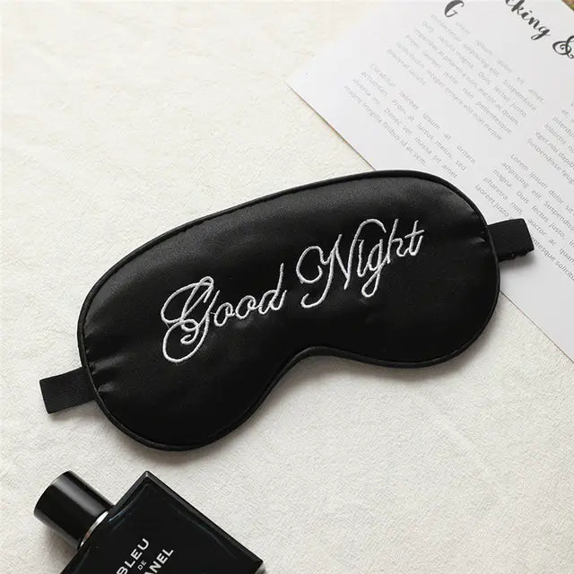 Silk Embroidered Comfort Sleep Mask