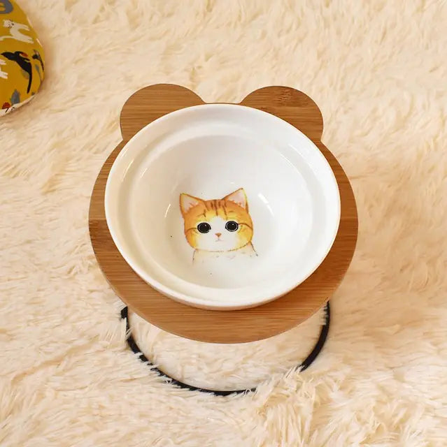 Ergonomic Cat Dining Stand