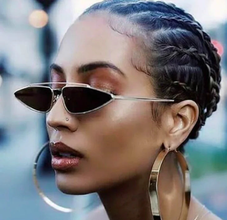 Chic Cat Eye Metal Sunglasses