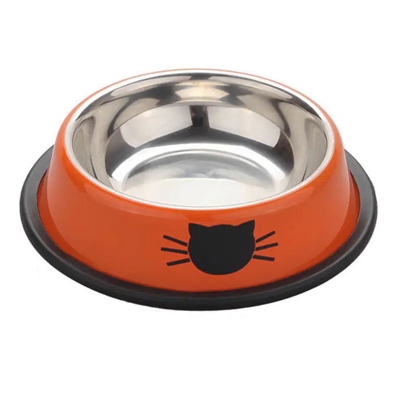 Stainless Steel Non-Slip Pet Bowl for Cats and Dogs