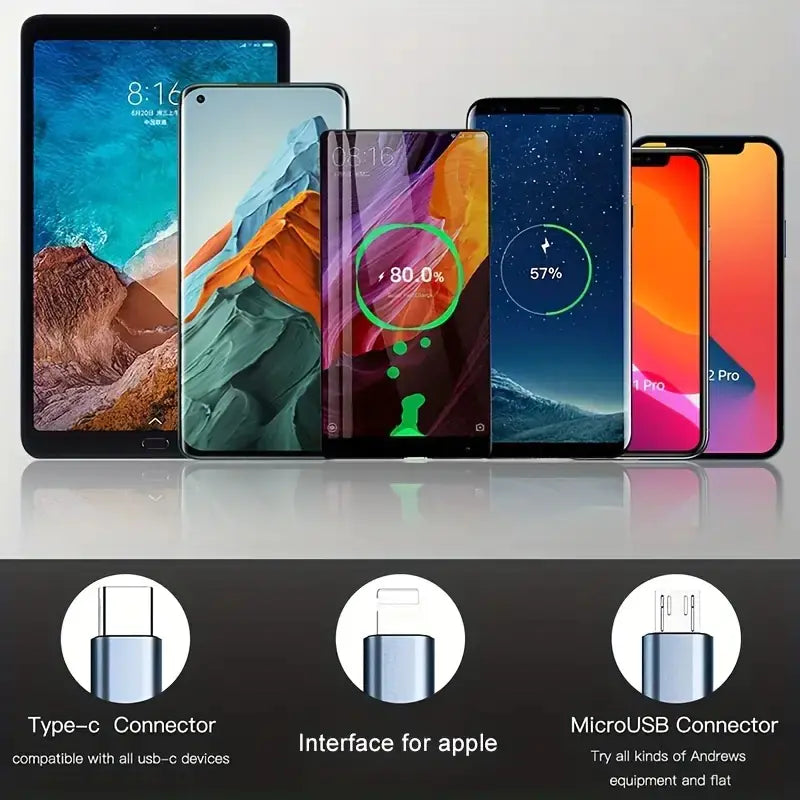 Expandable Universal Charger - Type-C, Micro, Apple