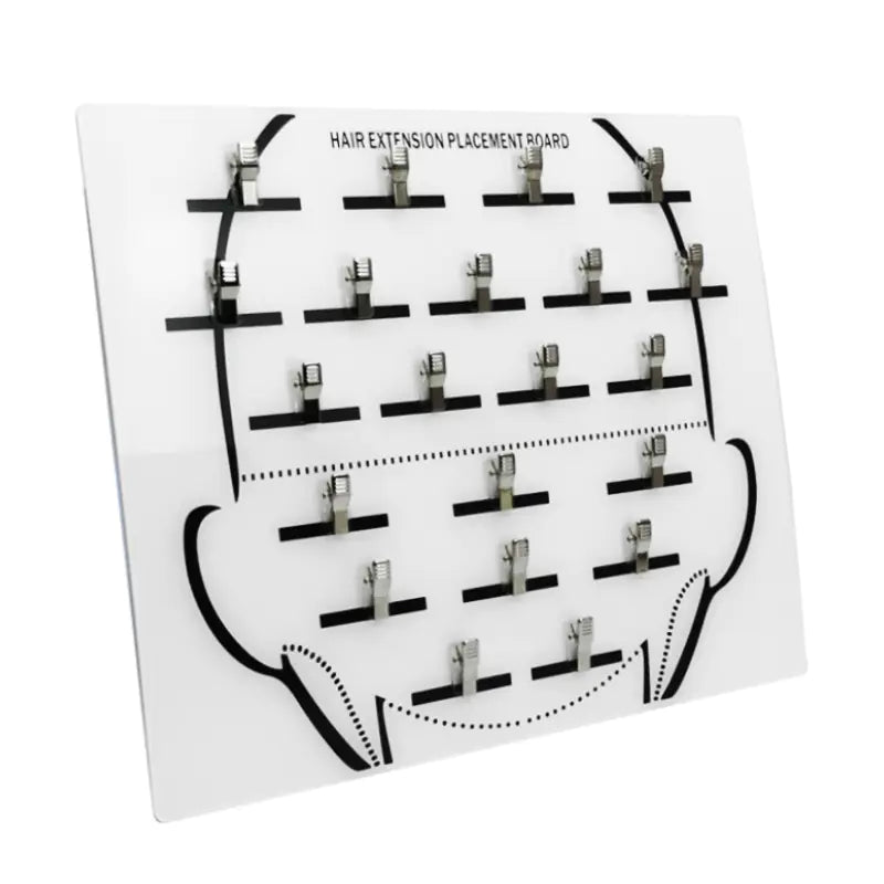 Hair Extension Display Rack with Clips