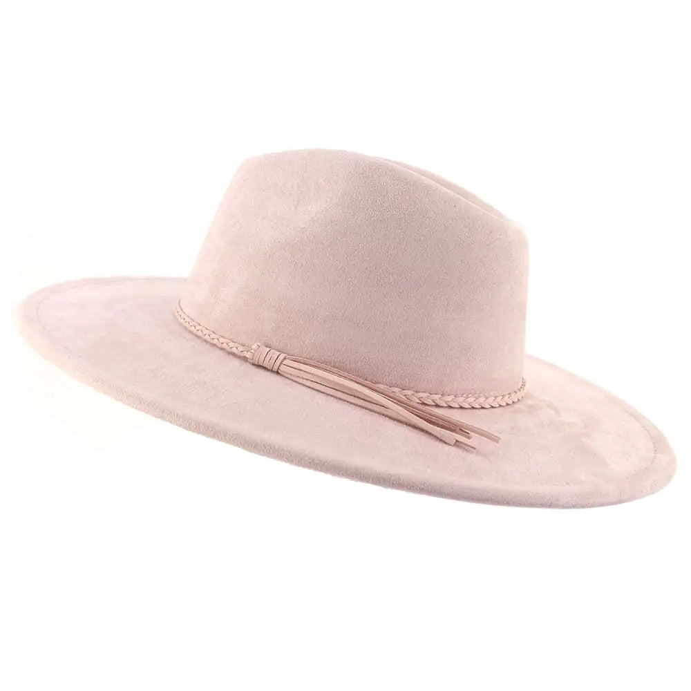 Chic Jazz Suede Tassel Sun Hat