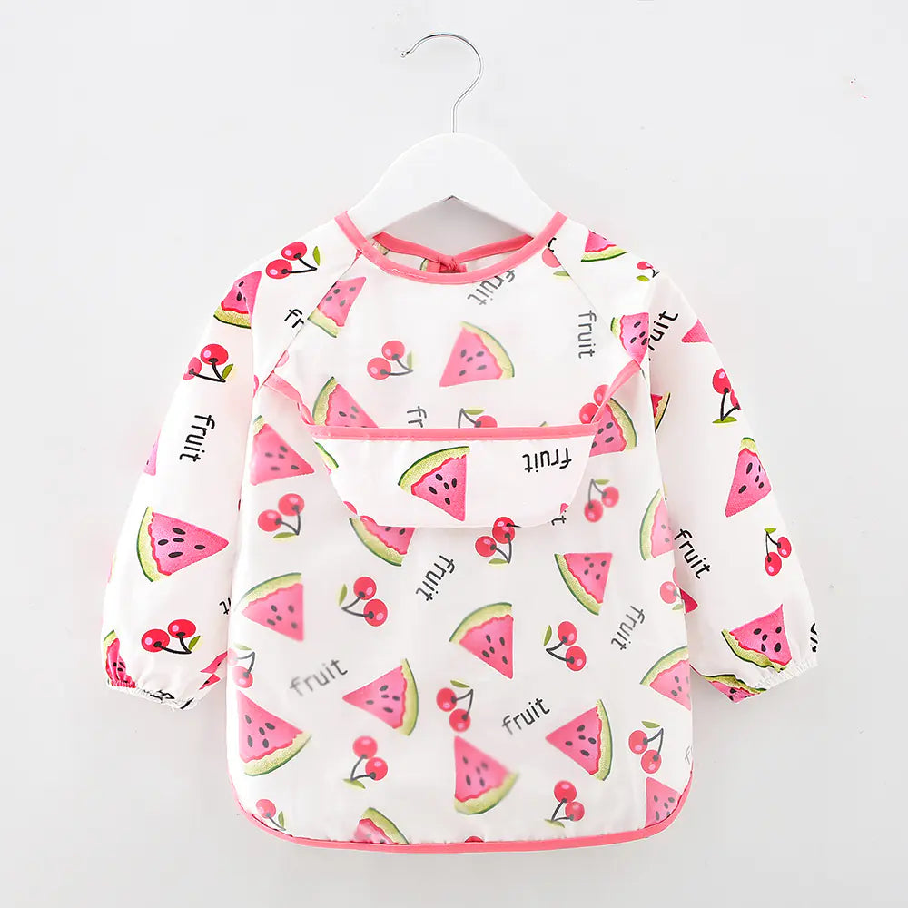 Long Sleeve Waterproof Bib - Kid's Feeding Apron