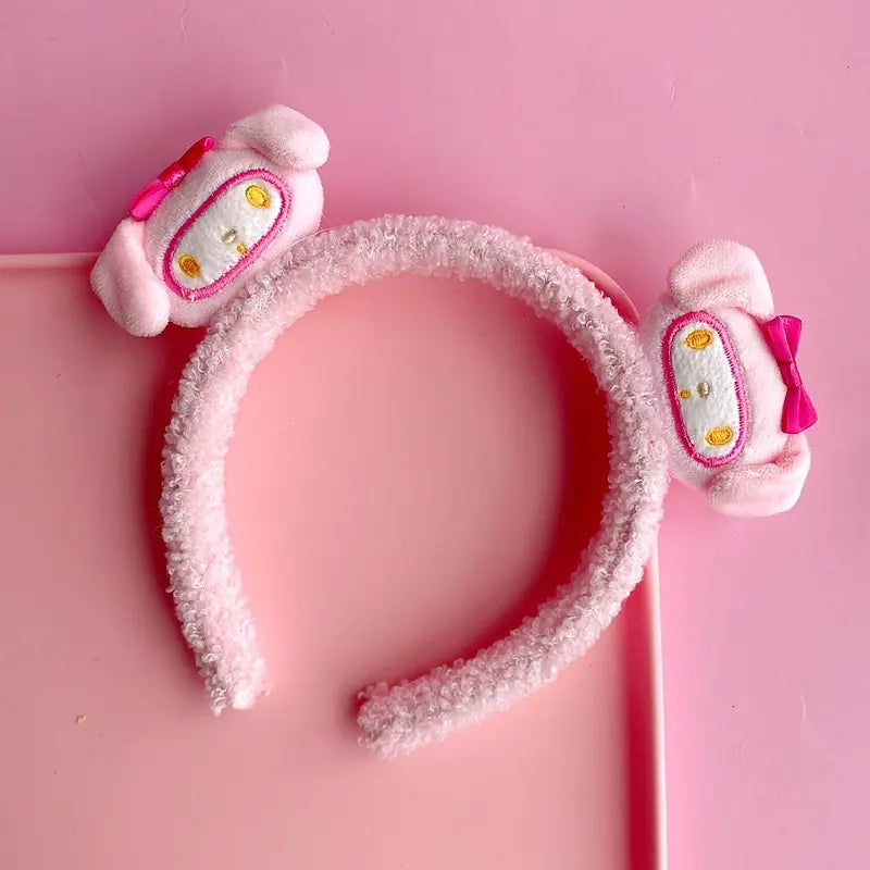 Chic Strawberry Bear Plush Headband