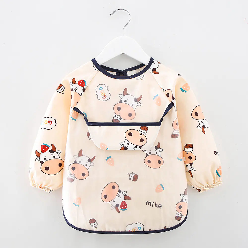 Long Sleeve Waterproof Bib - Kid's Feeding Apron