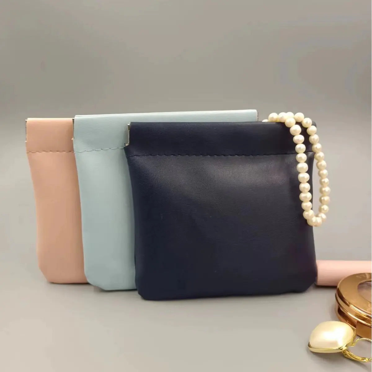 Chic Lipstick Carryall with Snap Closure