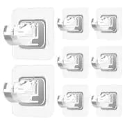 8-Pack Self-Stick Curtain Rod Brackets