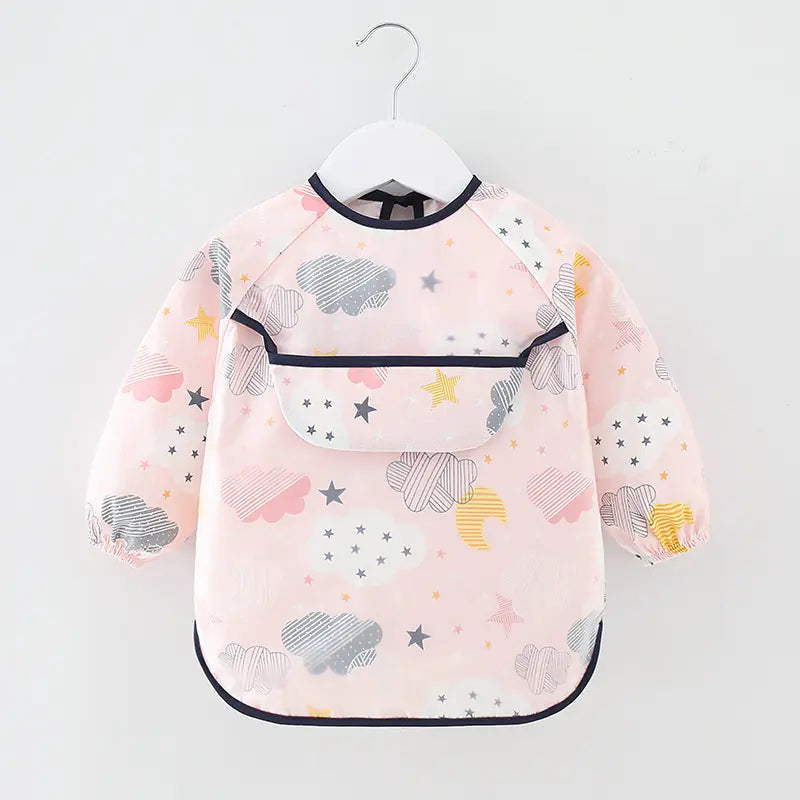 Long Sleeve Waterproof Bib - Kid's Feeding Apron