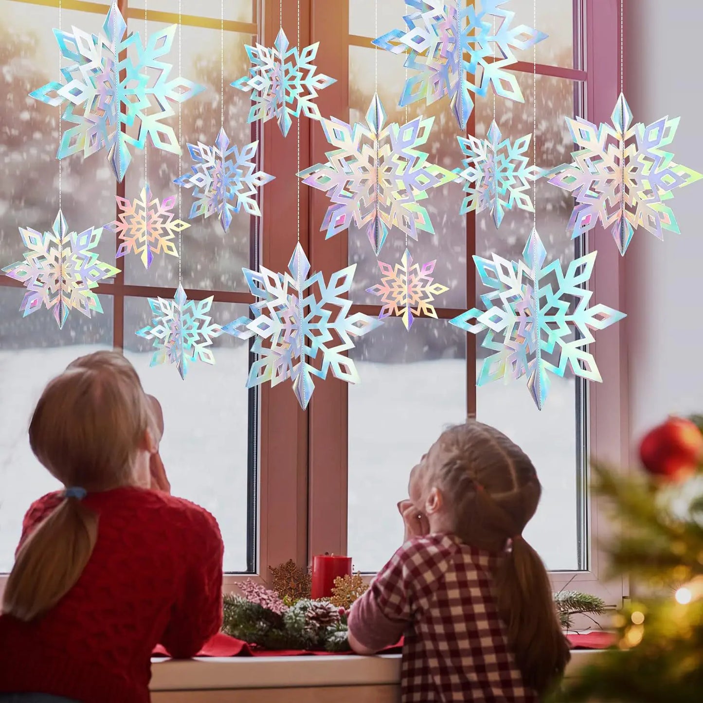 Festive Snowflake Party Ornaments