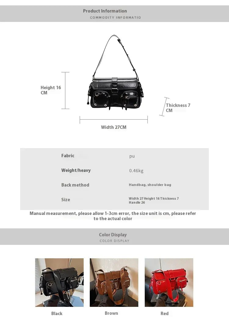 Chic Textured City Shoulder Bag