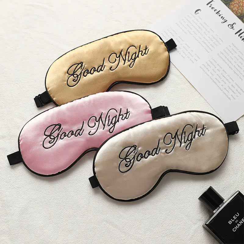 Silk Embroidered Comfort Sleep Mask