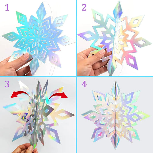 Festive Snowflake Party Ornaments