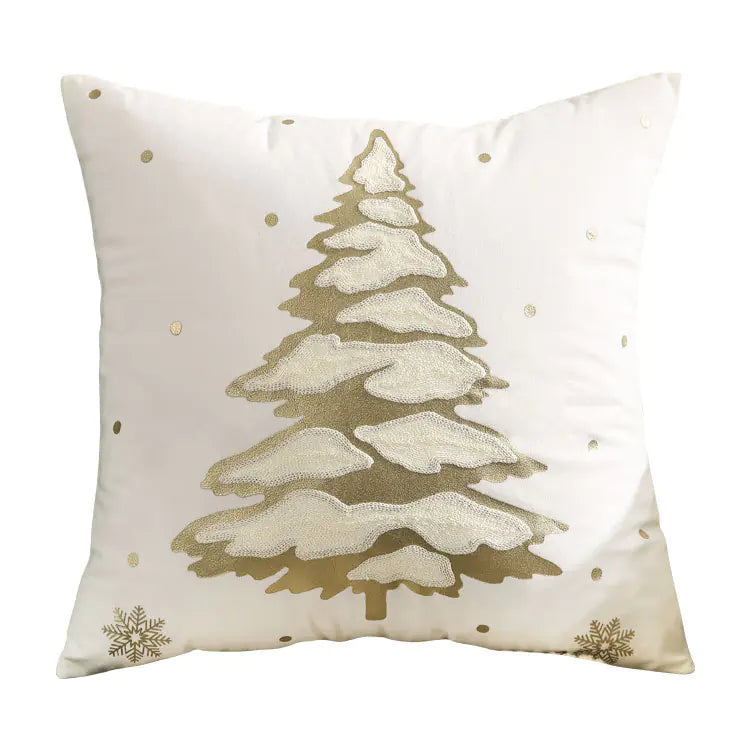 Festive Reindeer Christmas Pillow Cover 45x45 cm