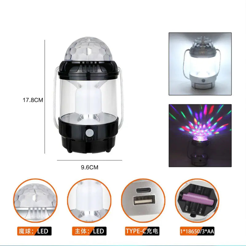 Outdoor LED Camping Lantern - Multi-Functional Bright Light