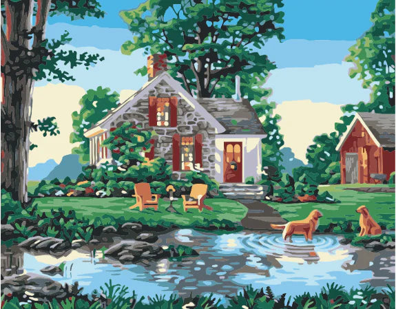 DIY Elegant Glass Oil Painting Kit