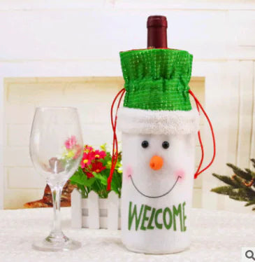Festive Wine Bottle Sleeves