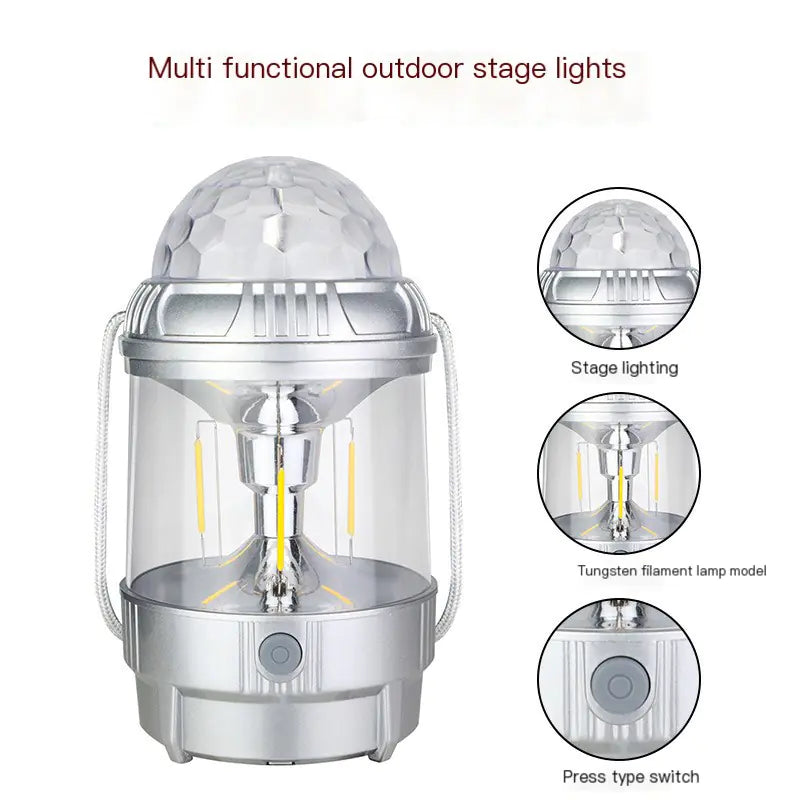 Outdoor LED Camping Lantern - Multi-Functional Bright Light
