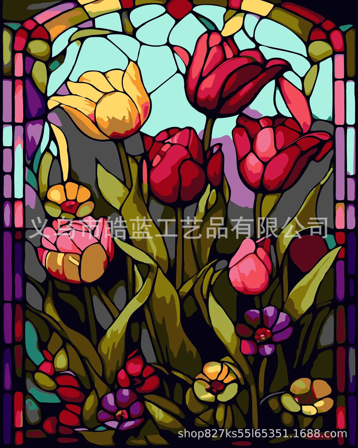 DIY Elegant Glass Oil Painting Kit