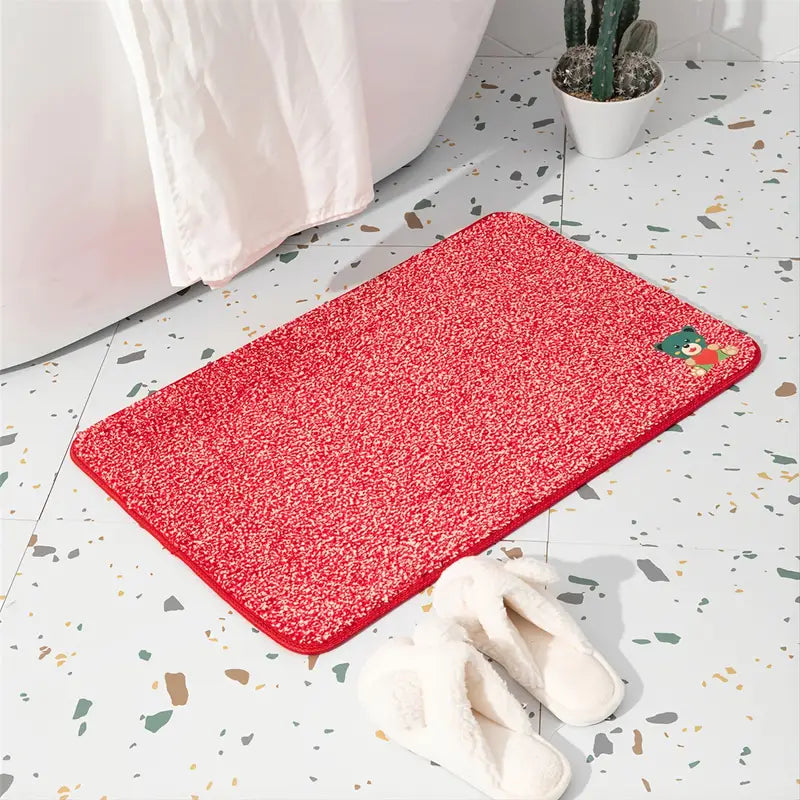 Pink Plush Absorbent Mat