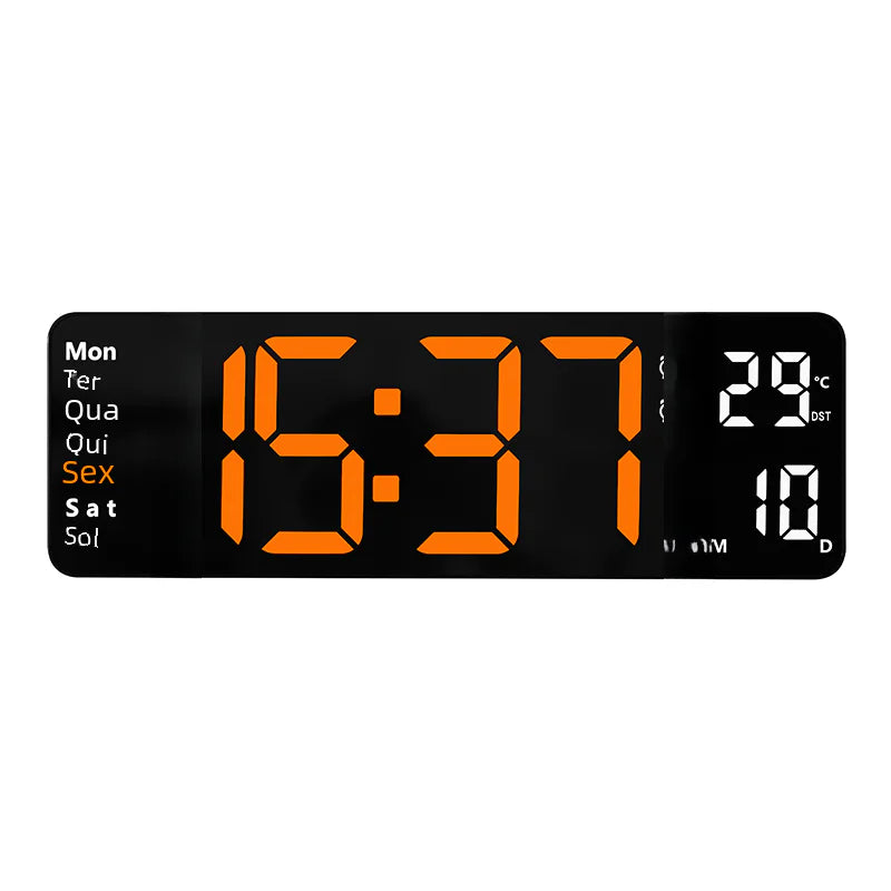 13-Inch Simple Dual-Use Wall Clock with Big Display