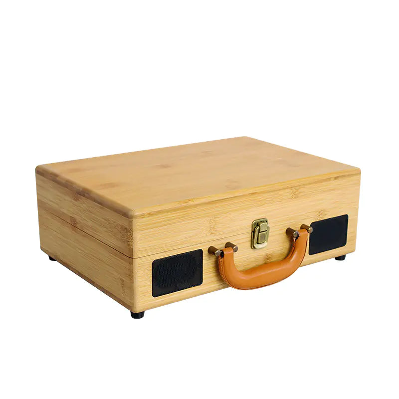 Retro Bamboo Bluetooth Turntable
