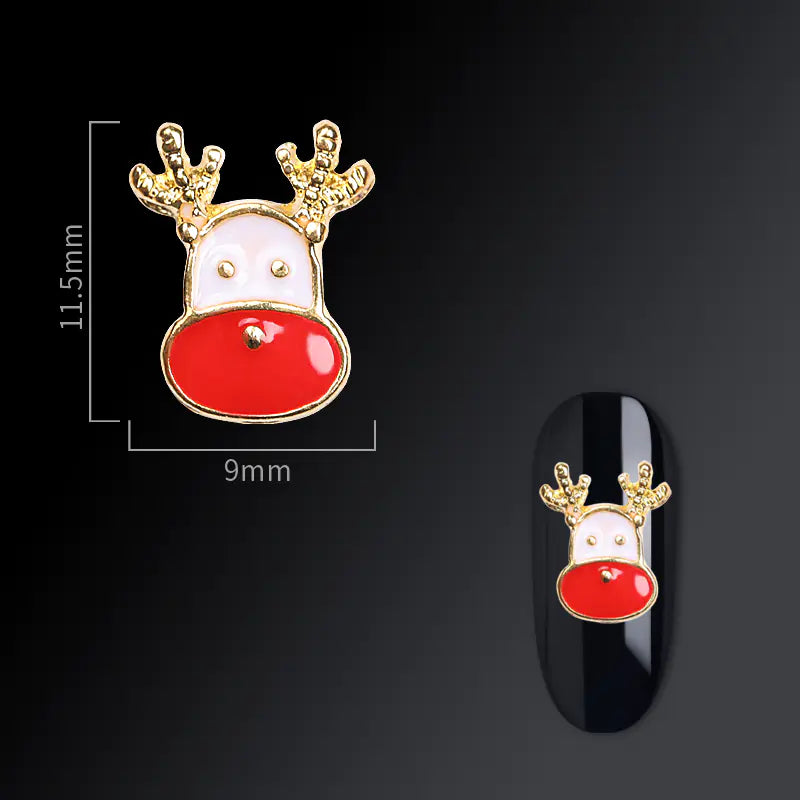 Frosty Flair Christmas Nail Charms
