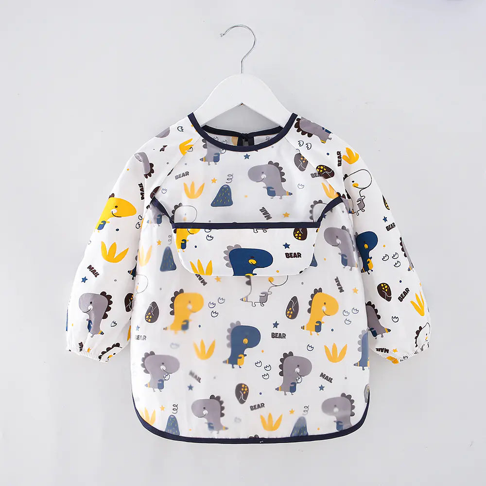 Long Sleeve Waterproof Bib - Kid's Feeding Apron