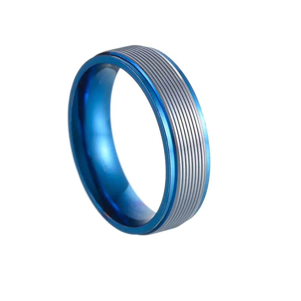 Men's Multi-Color 6mm Titanium Band