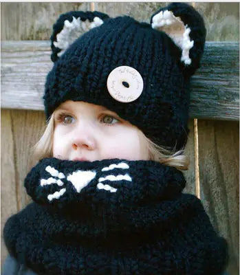Artisan Fox & Cat Winter Hat Set