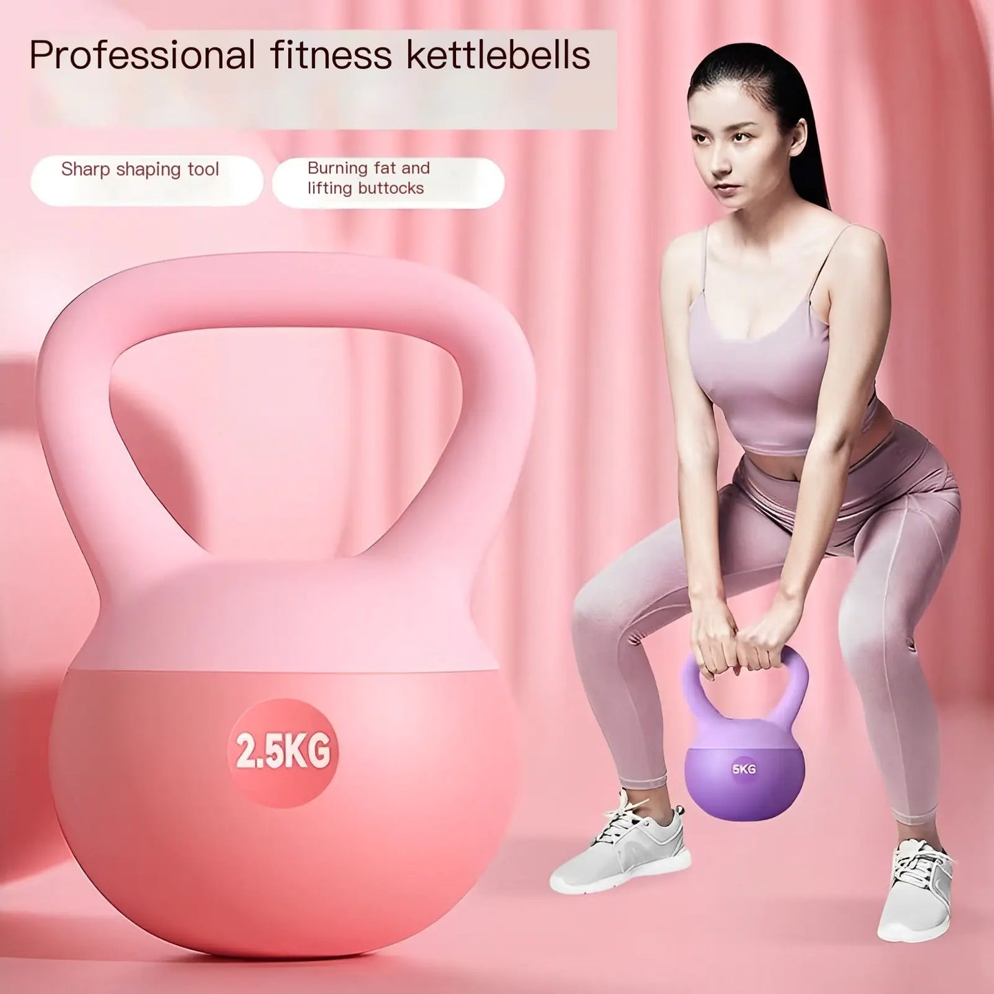 Women's Fitness Kettlebell - Tone Arms & Glutes at Home
