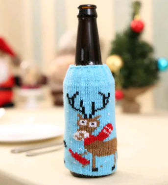 Festive Wine Bottle Sleeves