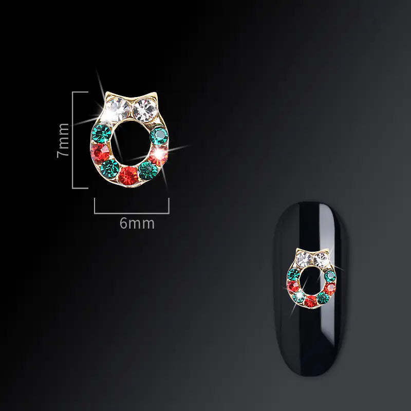 Frosty Flair Christmas Nail Charms