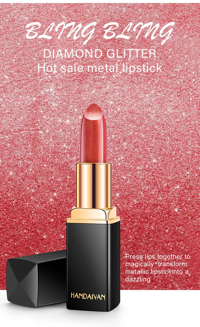 ShimmerShift Metallic Lipstick