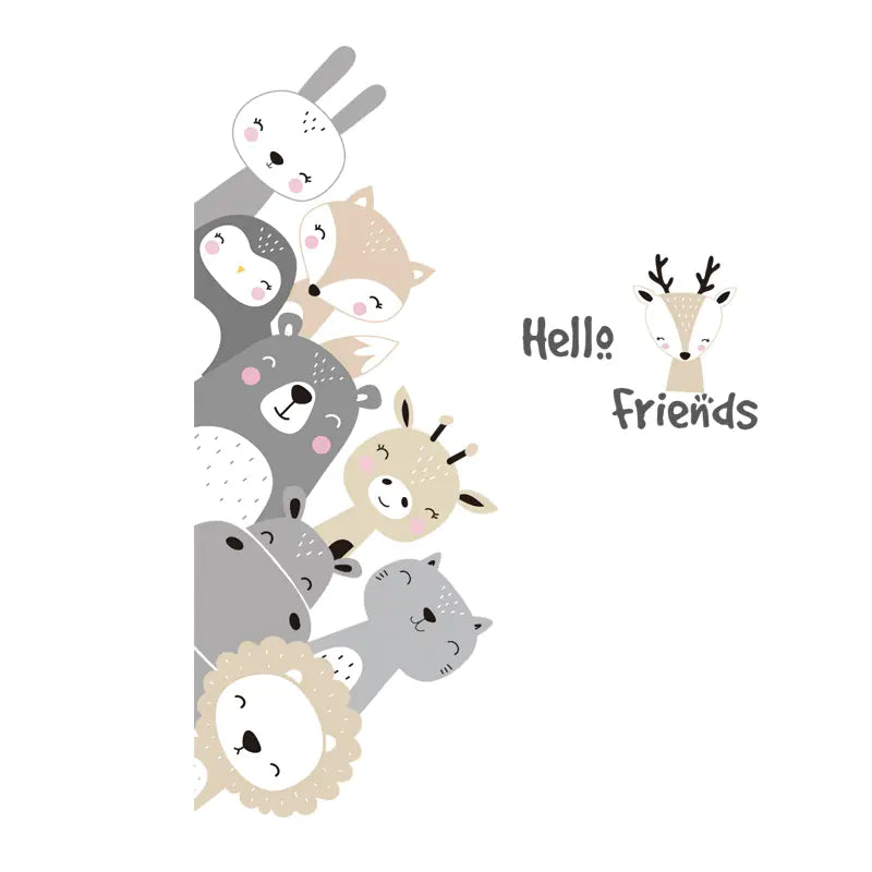 Nordic Joyful Animals Wall Decals