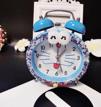 KT Cat Silent Diamond Clock