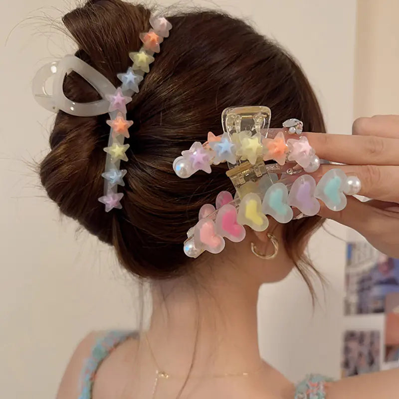 Chic Love Star Clip - Elegant Hair Accessory