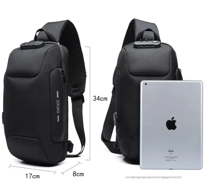 Men's Secure Waterproof Messenger