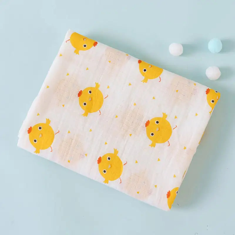 Soft Cotton Two-Layer Cartoon Baby Blanket