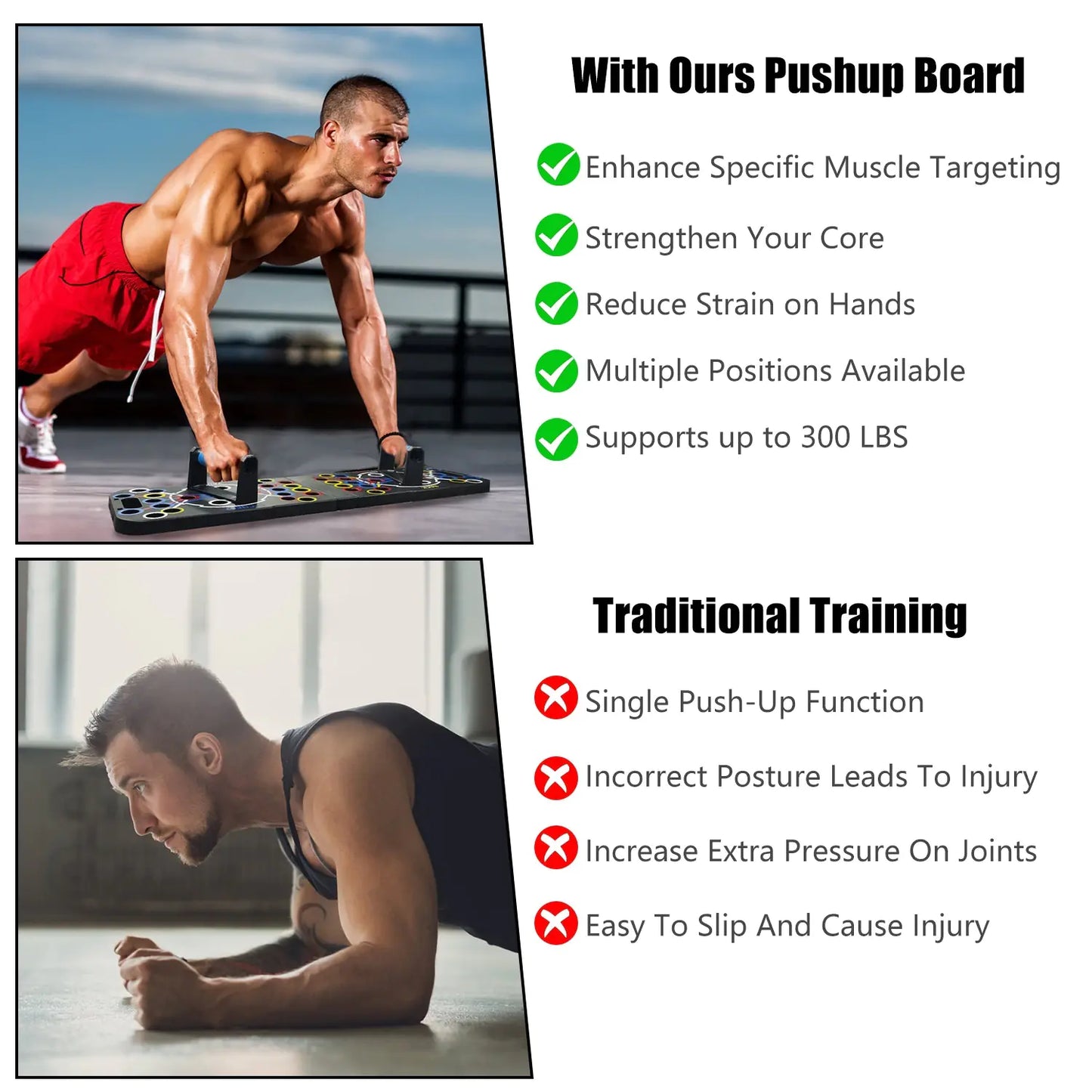 Total Home Gym Push-Up Board Kit