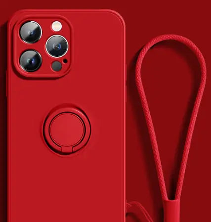 Silicone Ring-Grip Case for iPhone