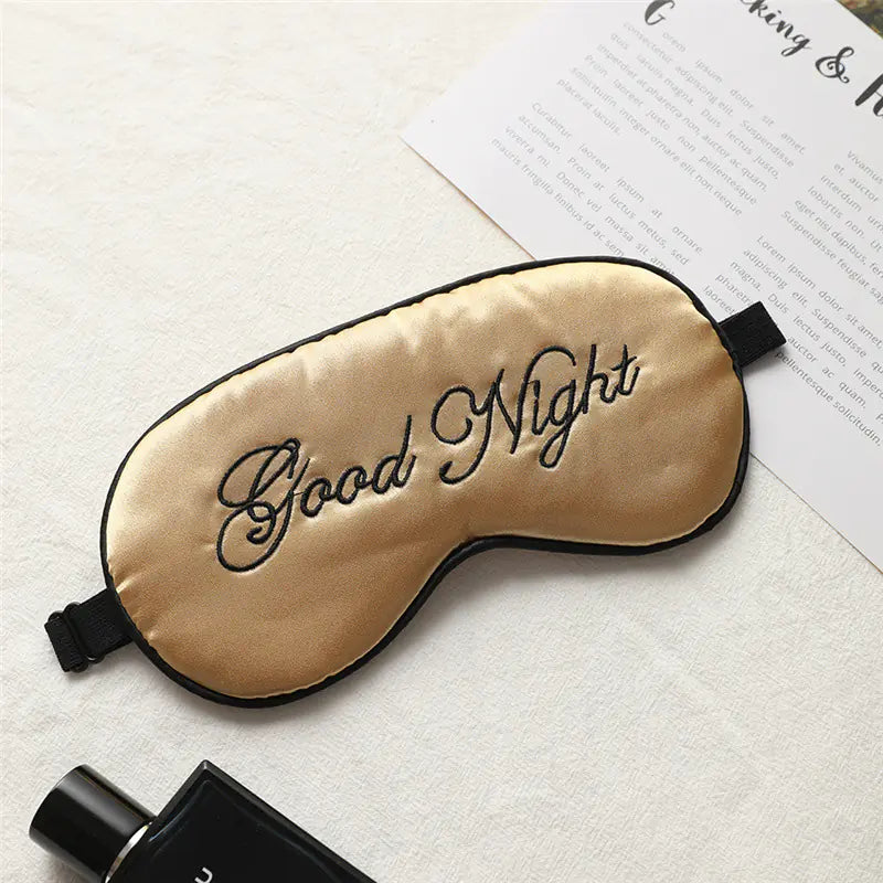 Silk Embroidered Comfort Sleep Mask