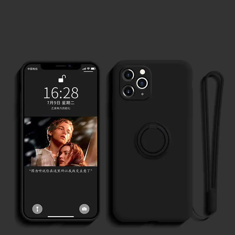 Silicone Ring-Grip Case for iPhone