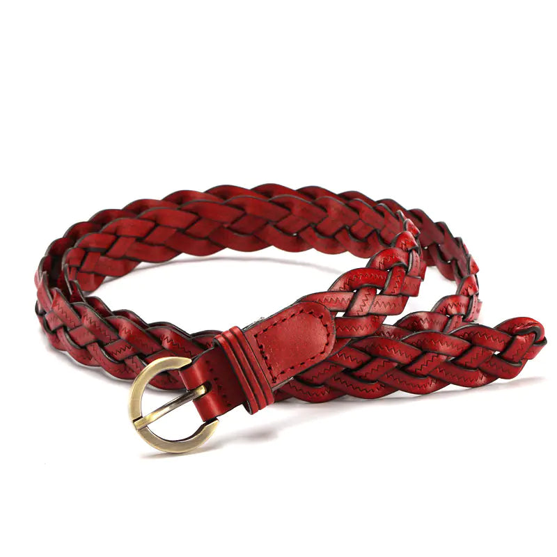 Chic Korean-Style Woven Belt