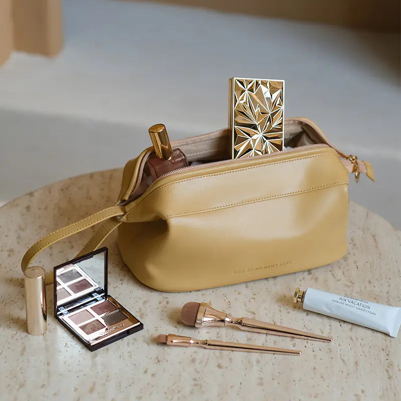 Spacious PU Travel Cosmetic Organizer