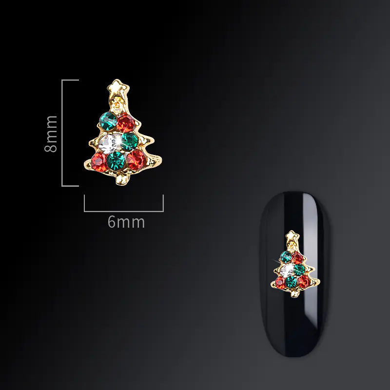 Frosty Flair Christmas Nail Charms