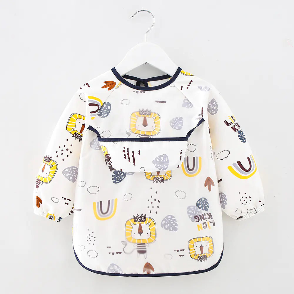 Long Sleeve Waterproof Bib - Kid's Feeding Apron