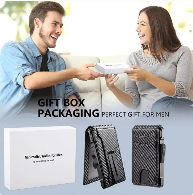 Slim RFID-Safe Magnetic Card Wallet