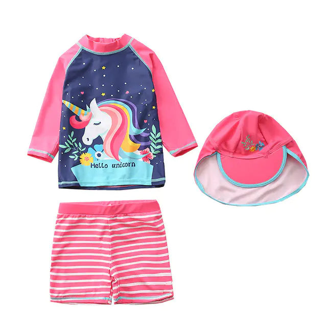 Kids' Fun Print One-Piece Swimwear