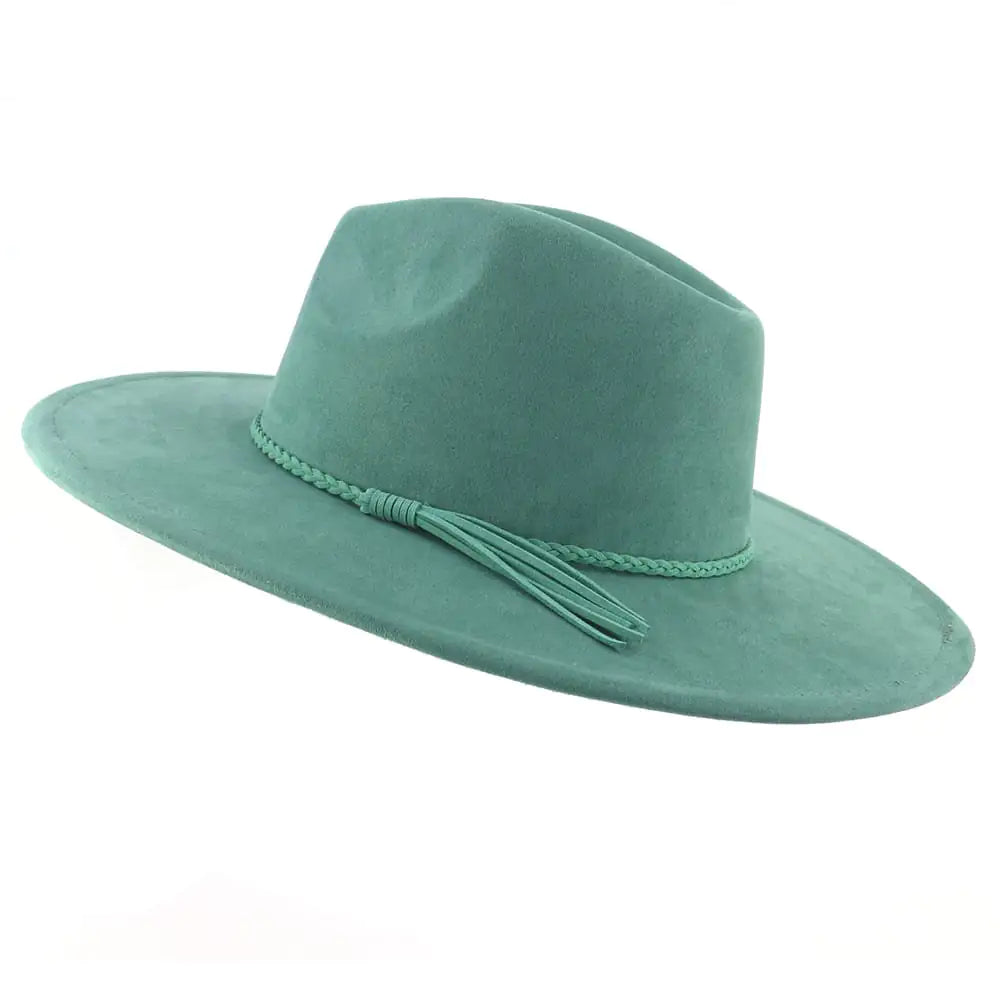 Chic Jazz Suede Tassel Sun Hat